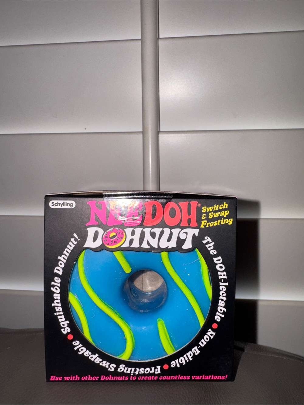 NEEDOH Donut Squishy RARE✨- Blue with Lime Drizzle💙💚🍩